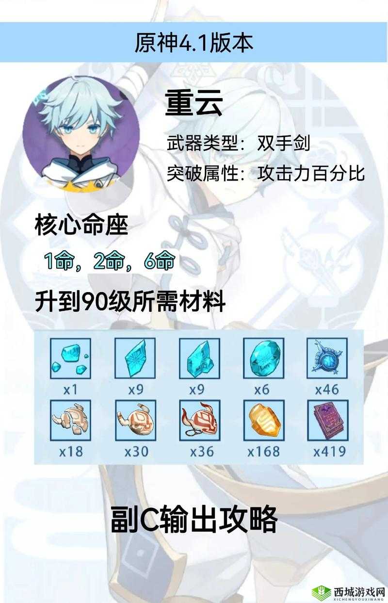 原神 2 命重云主 C 玩法全面解析及技巧分享